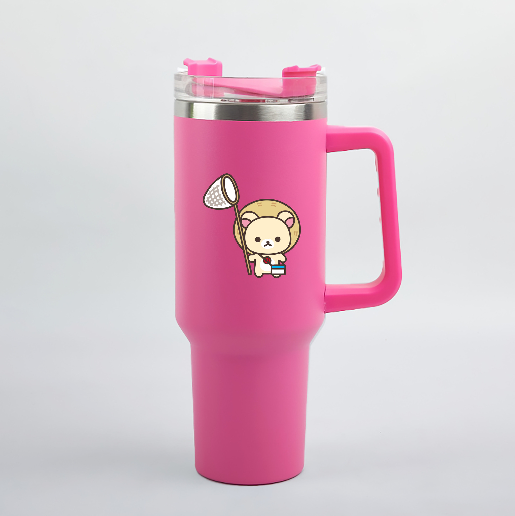 （画像用） リラックマ リラックマ キイロイトリ Rilakkuma Korilakkuma Kiiroitori 1200mL車用タンブラー（カラープリント）